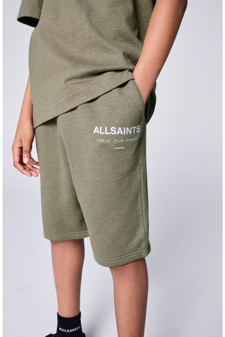 Kids' Underground Tee & Shorts Set, Alternate, color, KHAKI GREEN