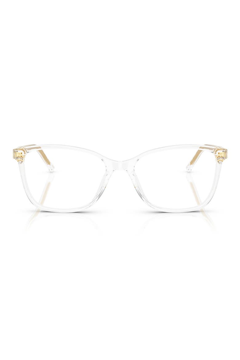 52mm Rectangular Optical Glasses, Main, color, CRYSTAL / DEMO LENS
