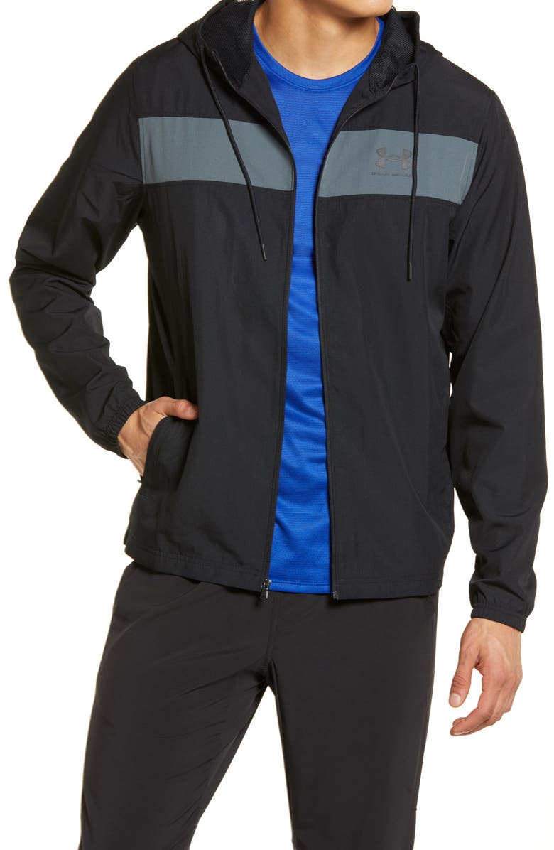 Under Armour Men's UA Sportstyle Hooded Windbreaker, Main, color, 