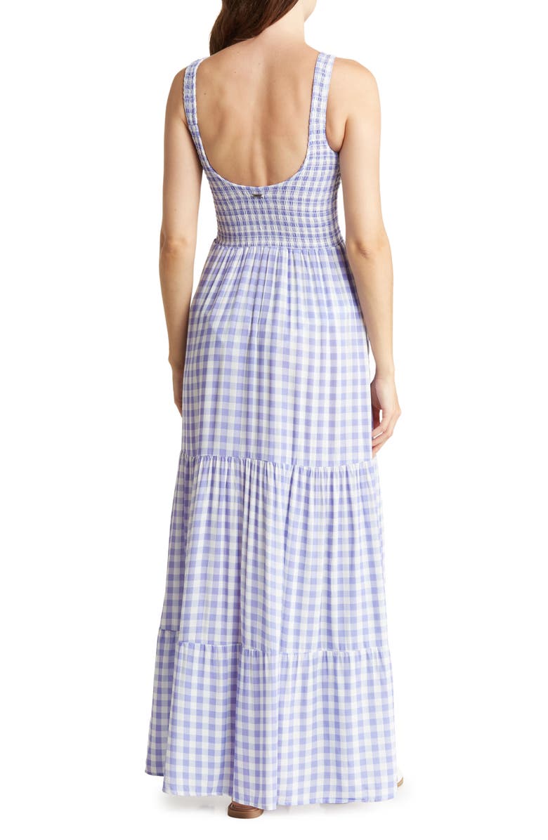 Maaji Harmony Seersucker Cover-Up Maxi Dress, Alternate, color, 