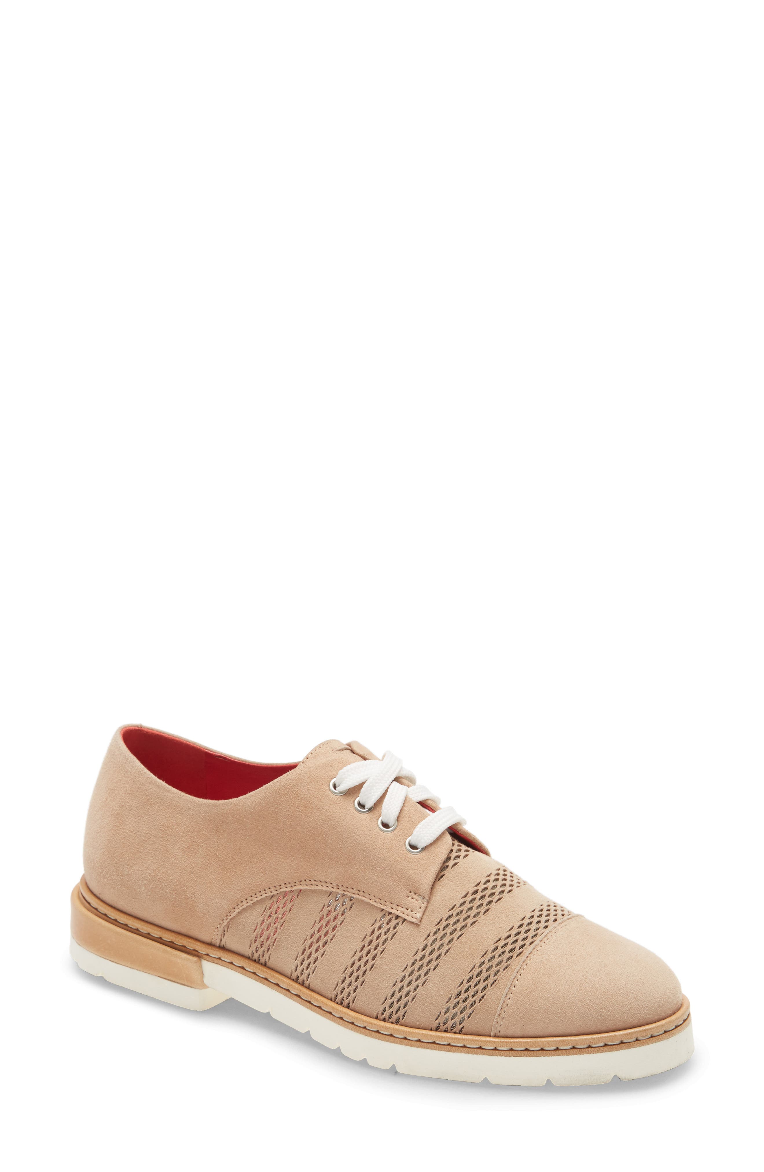 Pas de Rouge Lotty Lace-Up Derby, Main, color, 