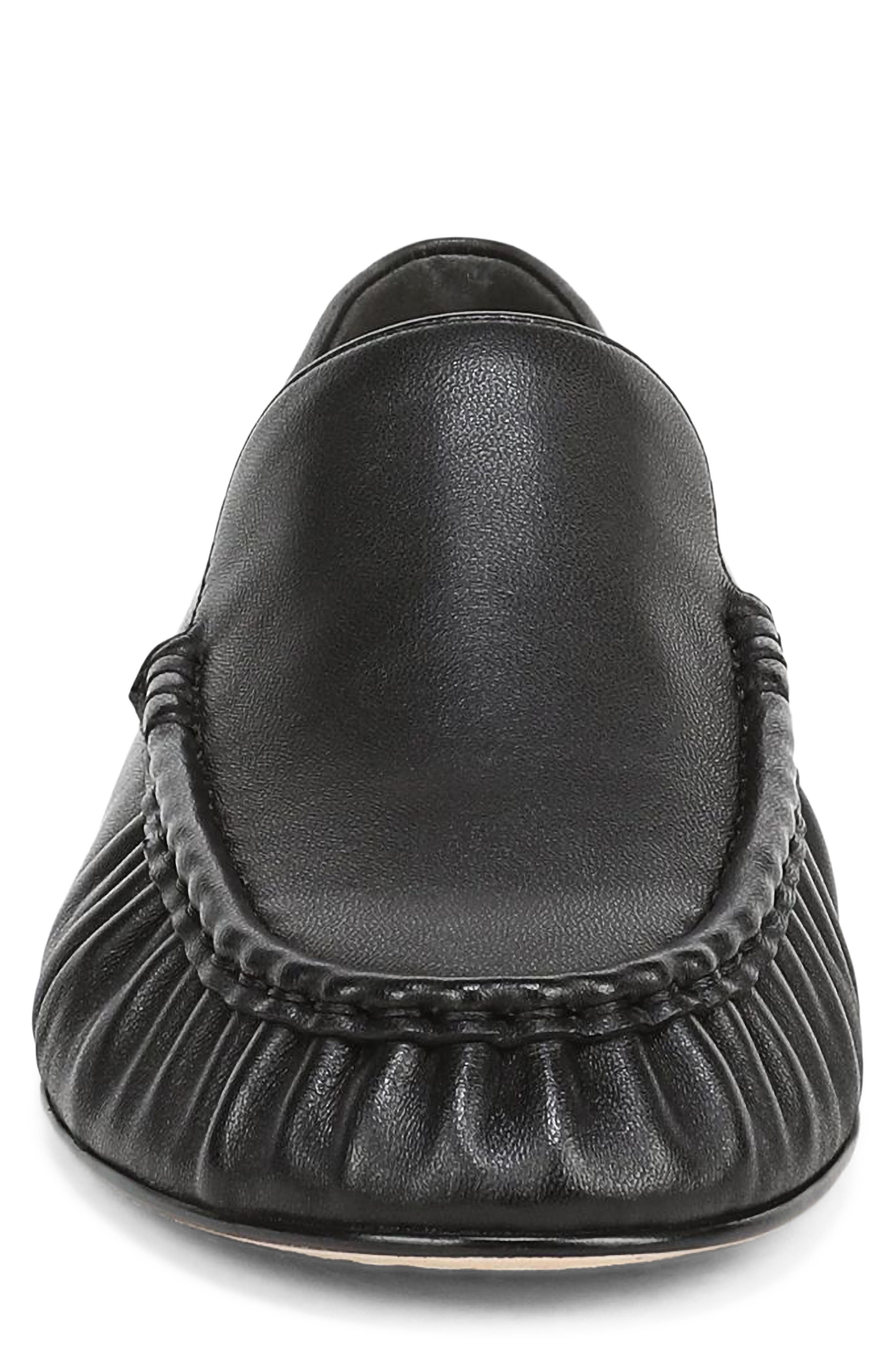 Tristan Moc Toe Loafer, Alternate, color, BLACK
