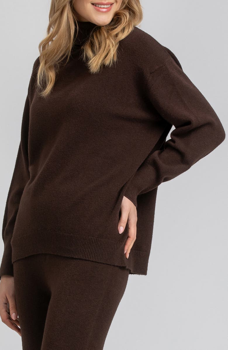 PIETRO BRUNELLI MATERNITY Turtleneck Maternity Sweater, Alternate, color,