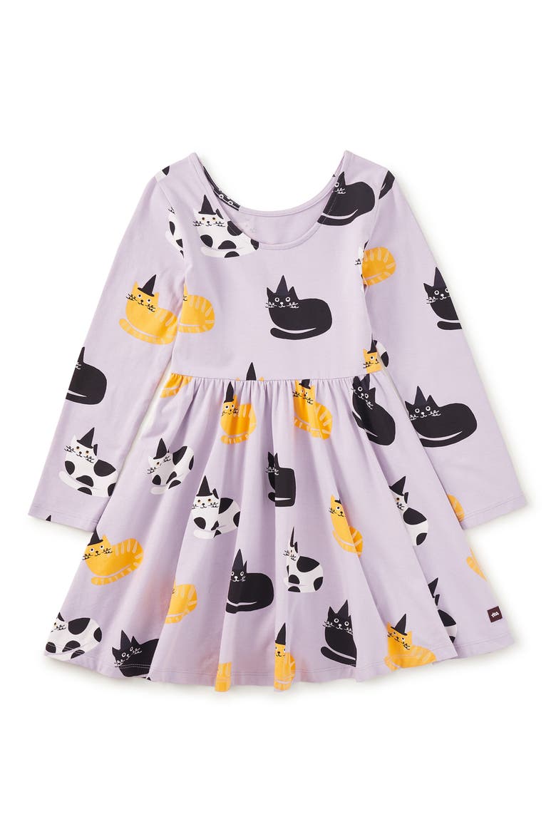 Printed Ballet Dress, Alternate, color, Cats in Hats