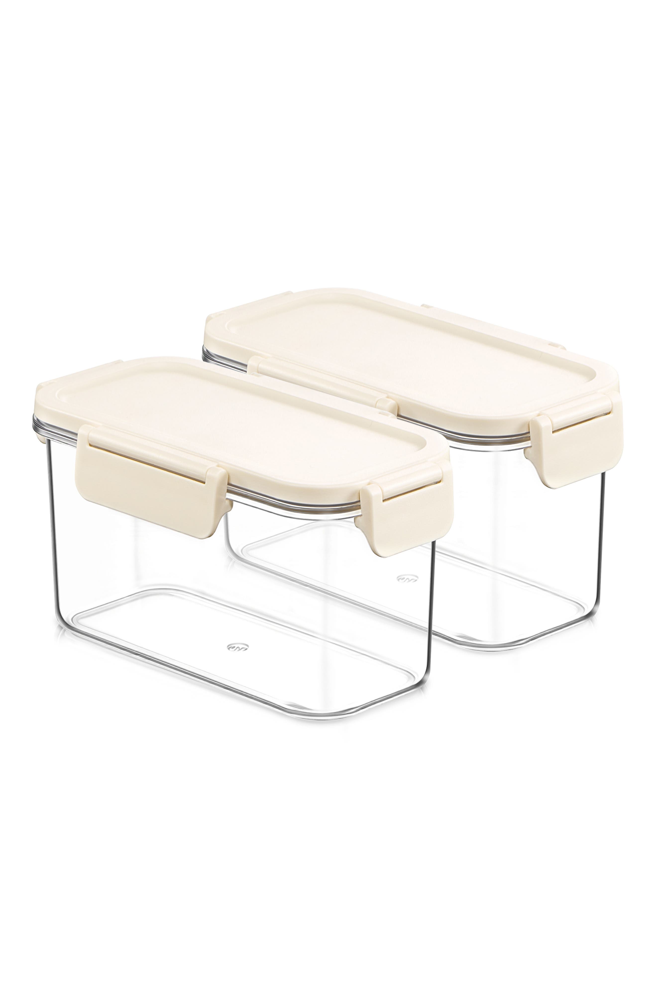 Set of 2 Airtight Food Storage Containers