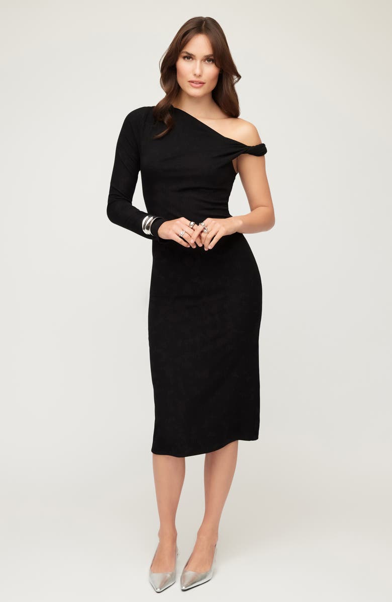 FIFTEEN TWENTY Nadia One-Shoulder Midi Dress, Alternate, color,