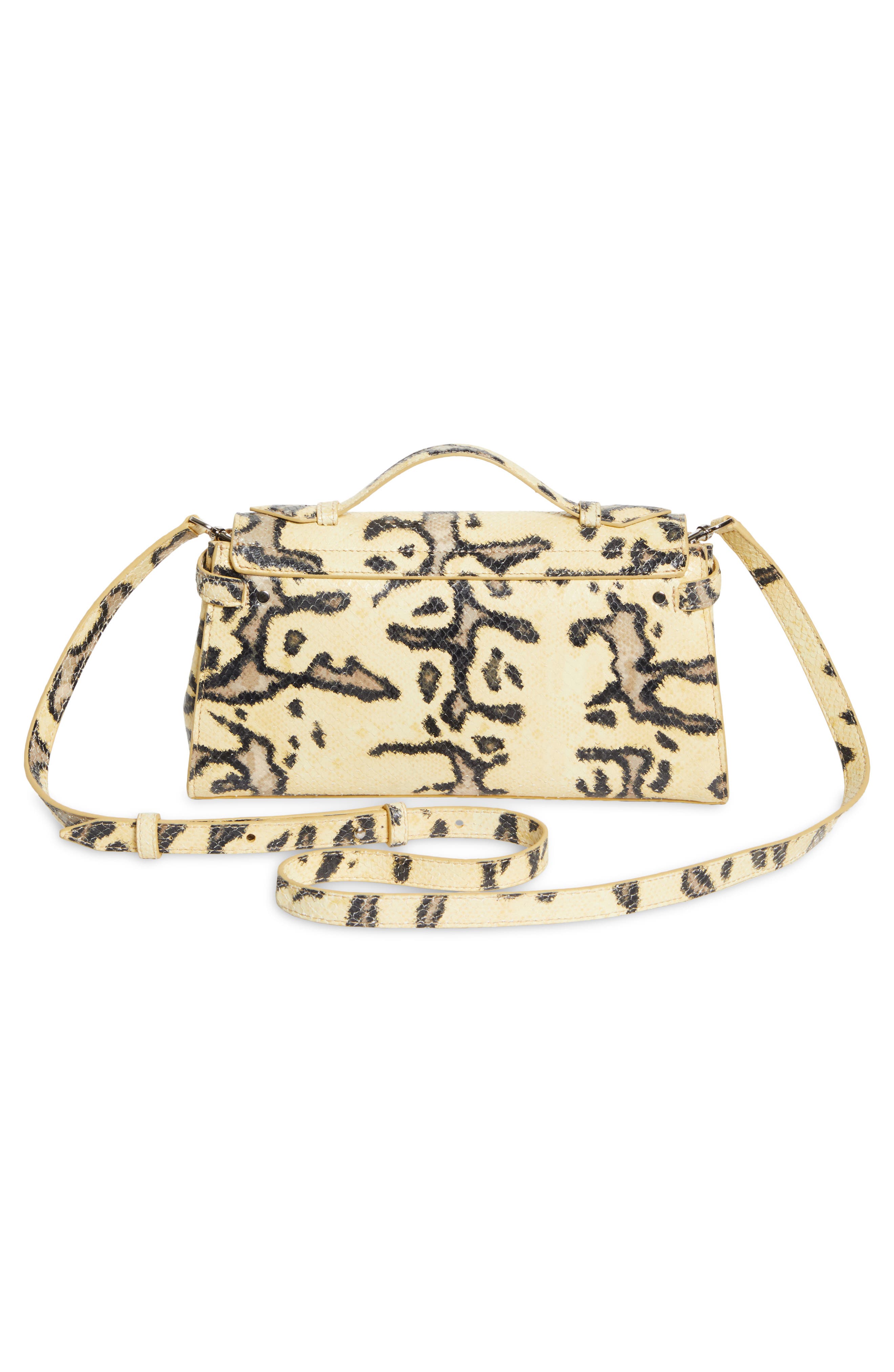 Proenza Schouler Tate Snakeskin Embossed Clutch, Alternate, color, Resin Multi