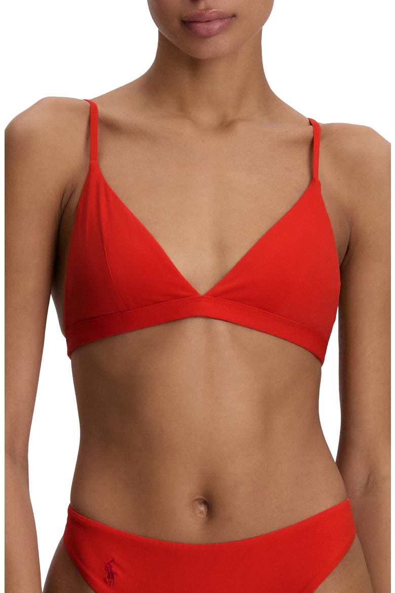 Triangle Bikini Top, Main, color, BRIGHT POPPY