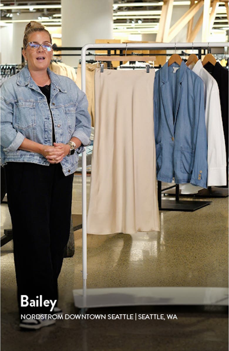 Satin Maxi Skirt, sales video thumbnail