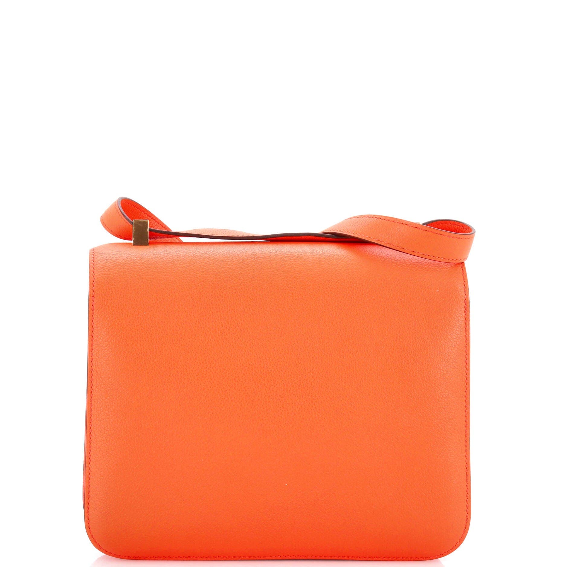 Pre-Owned Hermes Constance Bag Evercolor 24, Alternate, color, Orange Poppy