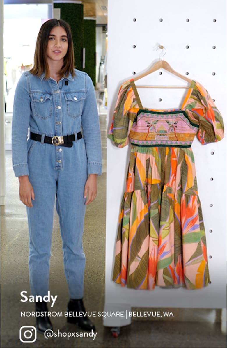 Pink Garden Embroidered Dress, sales video thumbnail