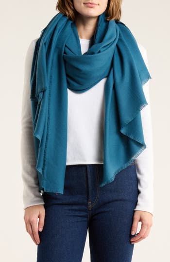 Natasha Tasha Oversize Scarf In Blue