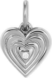 Adina Reyter Groovy Diamond Heart Locket Mini Charm
