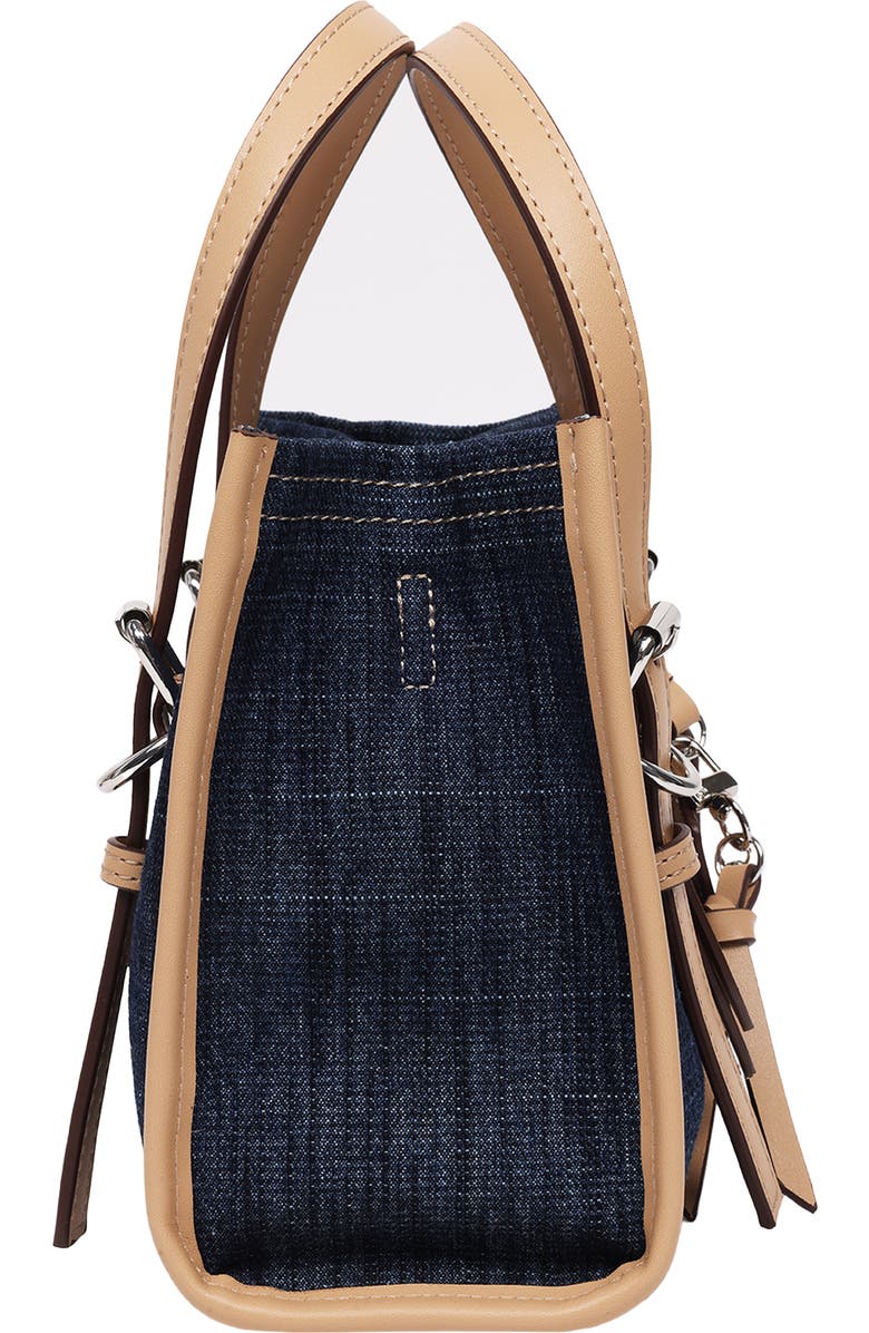 True Religion Denim Dangle Mini Tote, Alternate, color, Dark Denim