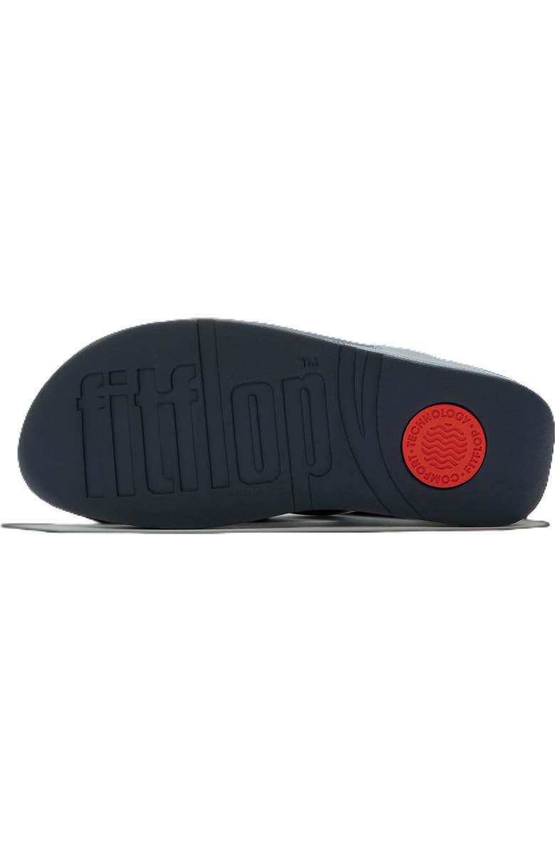 FitFlop Lulu Leather Toe Post Sandals, Alternate, color, Metallic Cosmic Blue