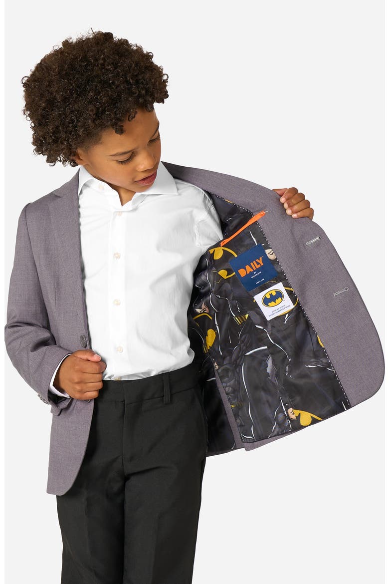 x Batman Kids' Daily Slim Fit Grey Stretch Sport Coat, Alternate, color, GREY