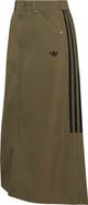 adidas Originals Cotton Twill Midi Skirt