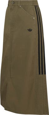 adidas Originals Cotton Twill Midi Skirt