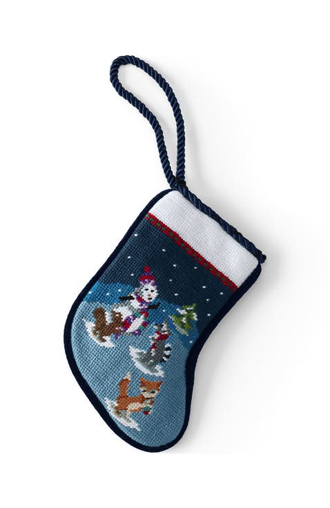 Mini Needlepoint Christmas Stocking
