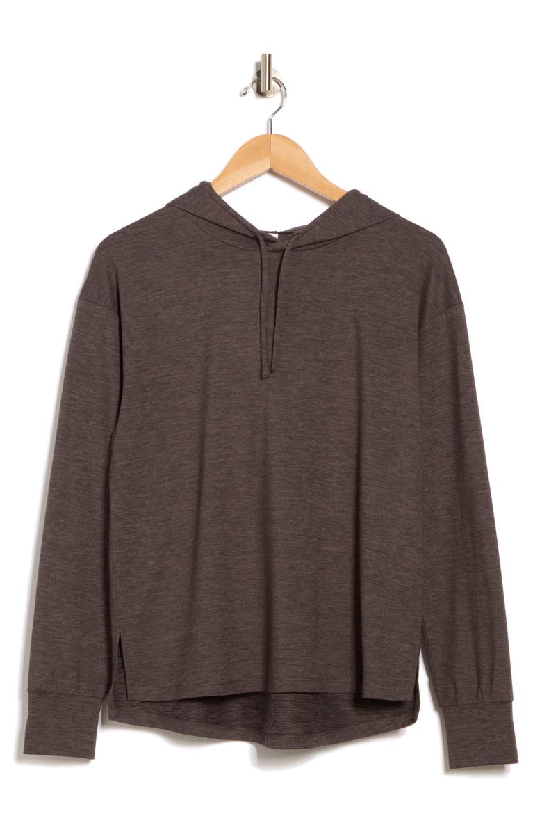 Z by Zella Aura Essentials Hoodie, Alternate, color, Grey Forged Heather