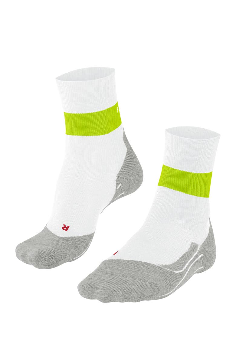 RU Compression Stabilizing Running Socks, Main, color, White