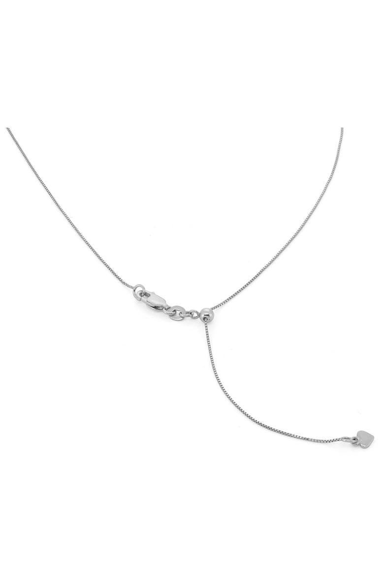 FZN Sterling Silver Adjustable Box Chain Necklace, Alternate, color, Silver