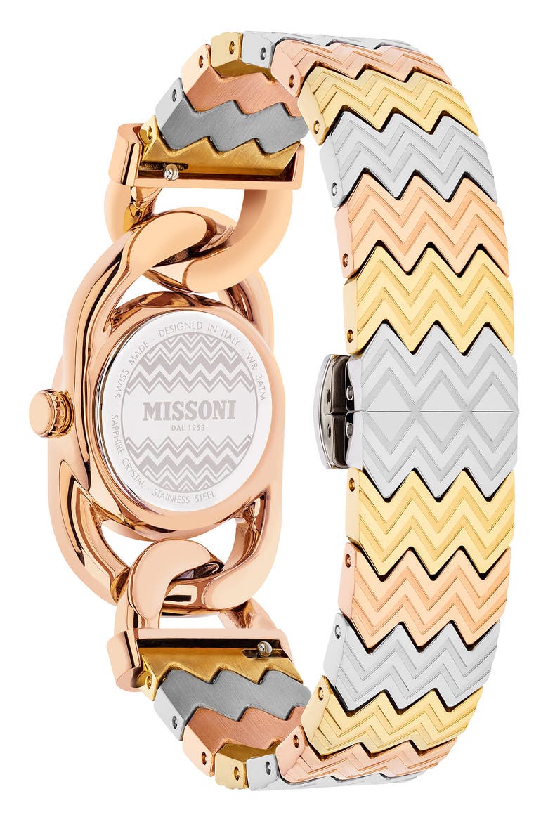 Gioiello Bracelet Watch, 22.8mm, Alternate, color, IP GOLD/ROSE GOLD/STEEL