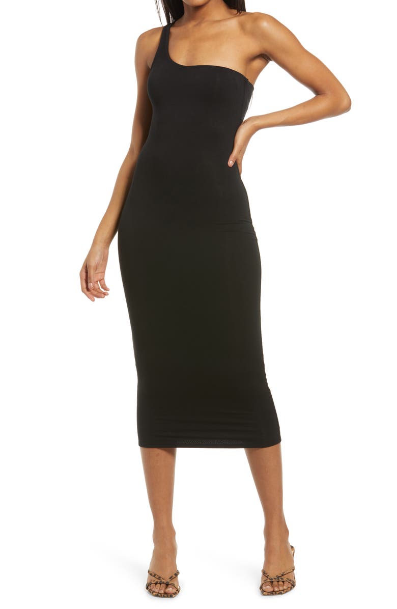 RE ONA Sophia One-Shoulder Dress, Main, color,