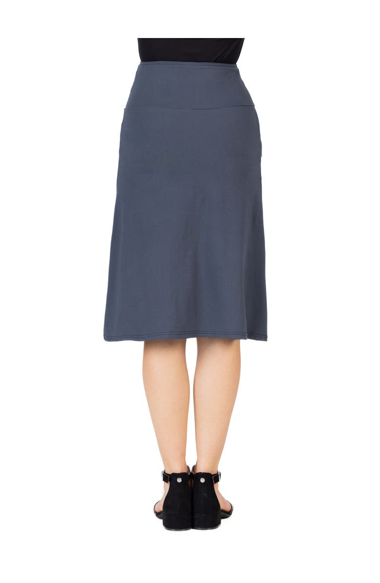 24sevenKid Casual Elastic Waist A-Line Skirt, Alternate, color, Grey