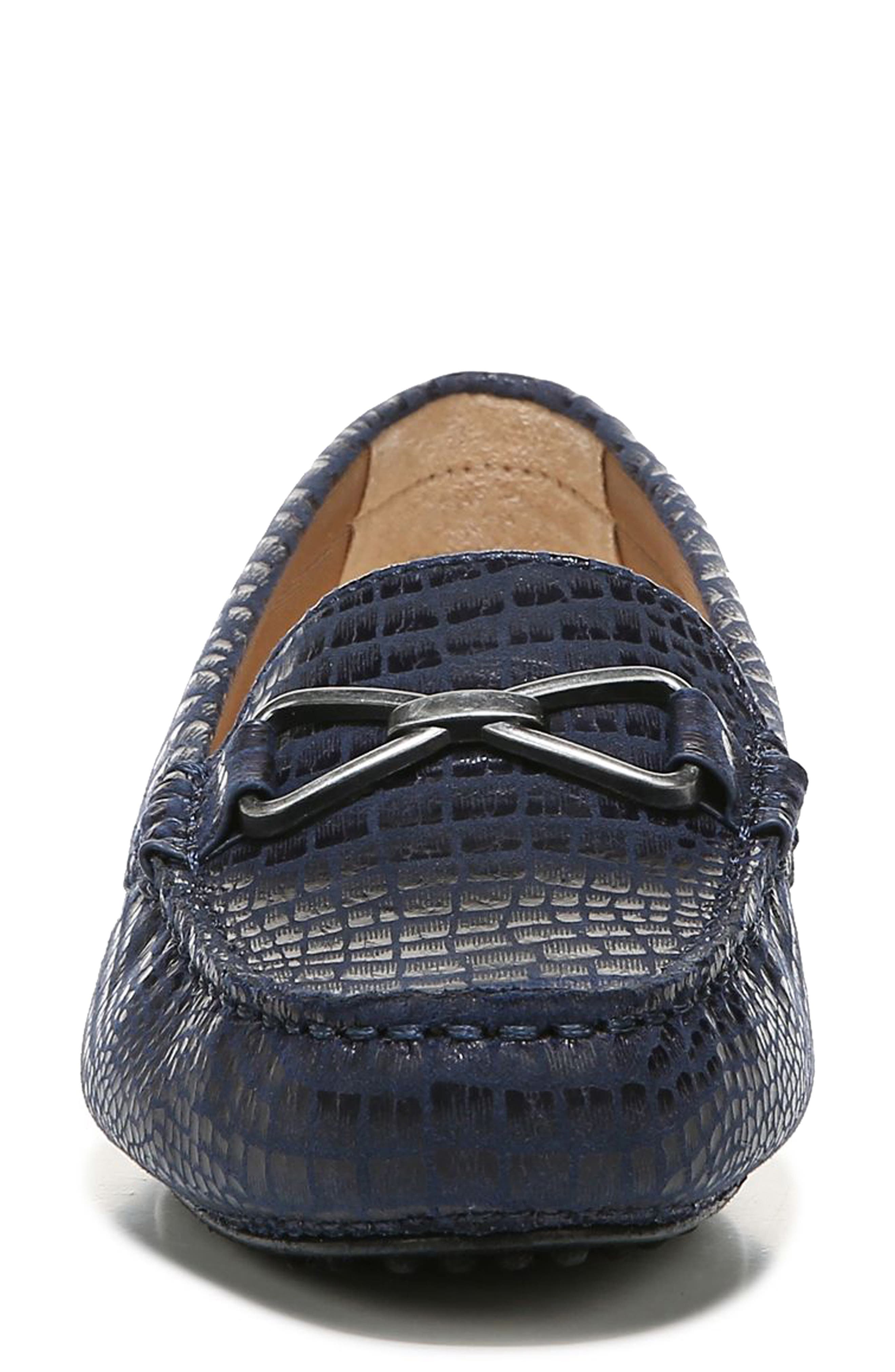 Turnpike Croc Embossed Loafer, Alternate, color, LUX NAVY