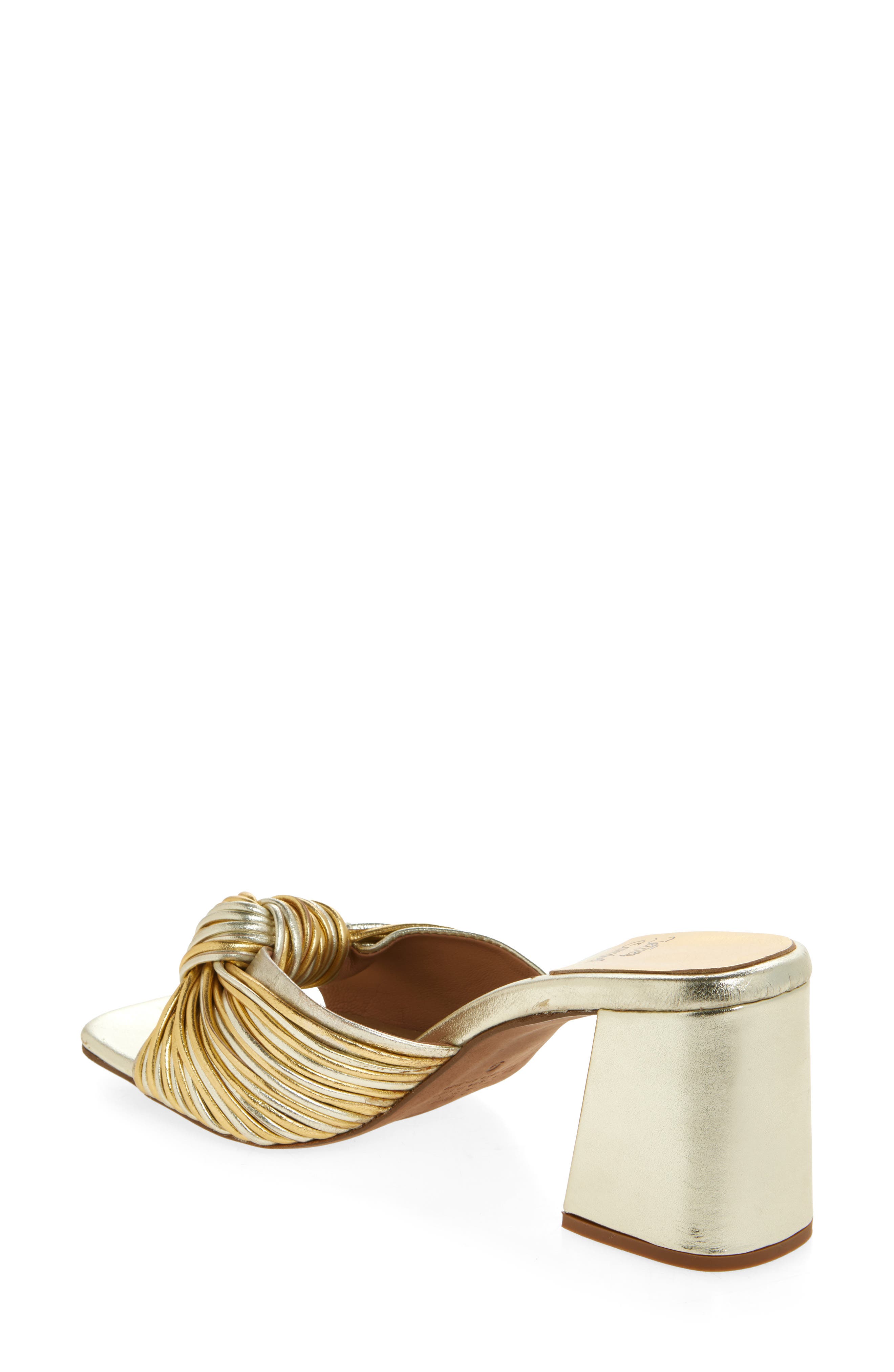 Melonger Slide Sandal, Alternate, color, GOLD COMBO