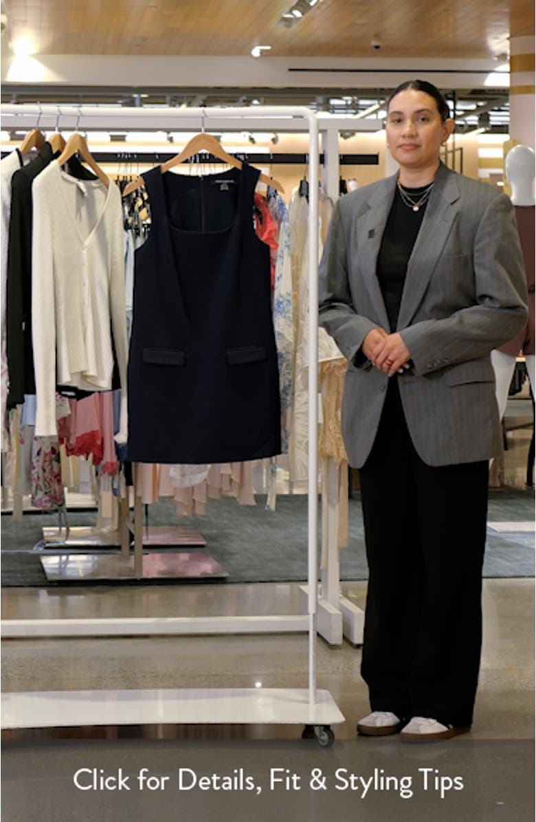 Square Neck Shift Minidress, sales video thumbnail