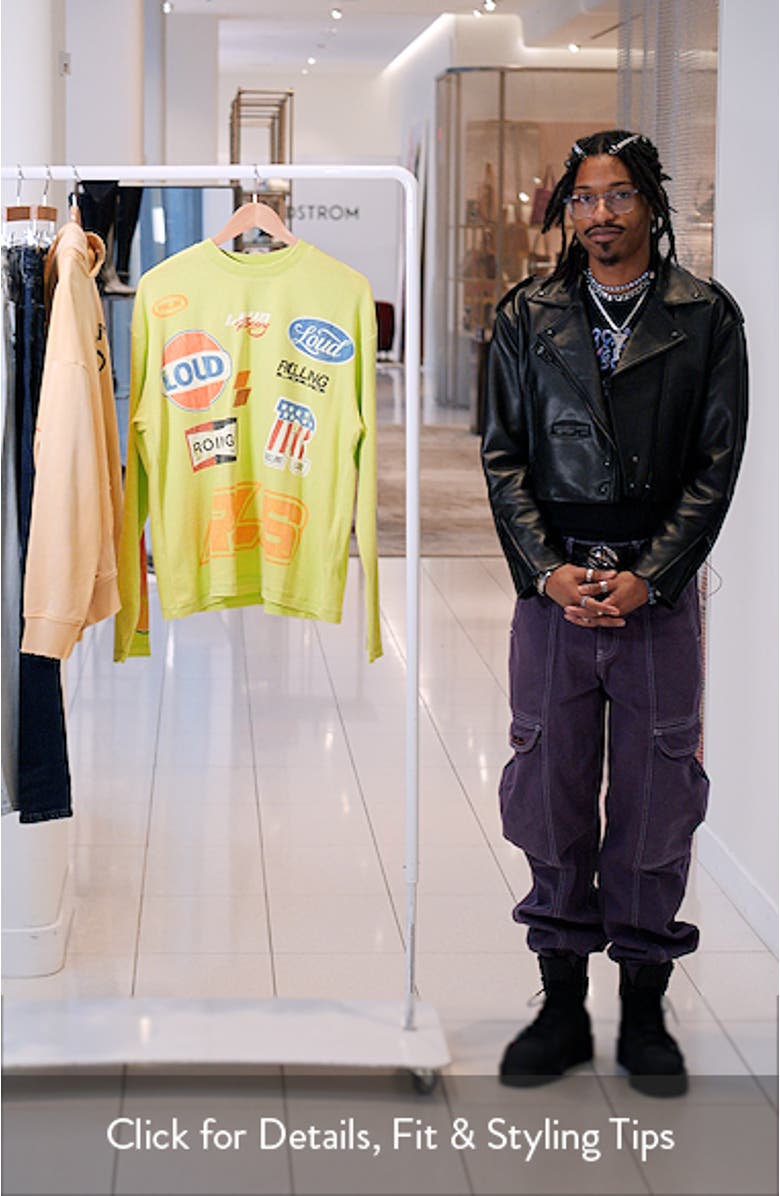 Loud Racing Distressed Graphic Long Sleeve Thermal T-Shirt, sales video thumbnail