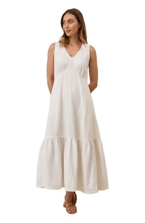 Organic Cotton Double Gauze Beach To Brunch Dress