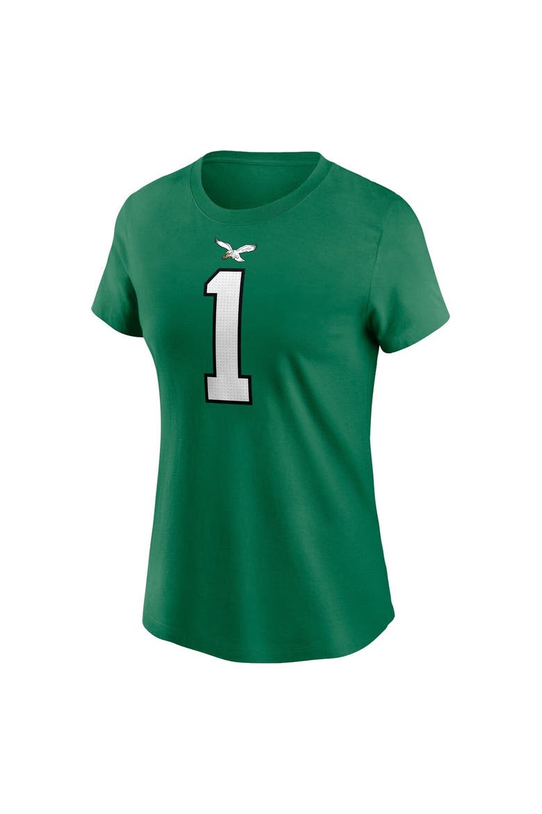 Women's Nike Jalen Hurts Kelly Green Philadelphia Eagles Player Name & Number T-Shirt, Alternate, color, Kelly Green