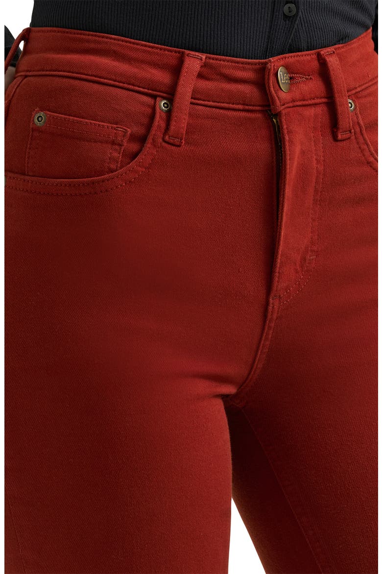 Ever Fit Mid Rise Flare Jeans, Alternate, color, RED CLAY