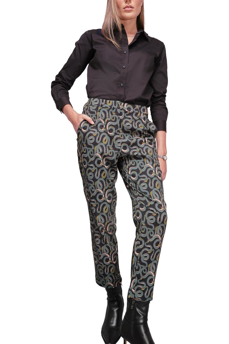 The Empower Slim Crop Pant, Alternate, color, SERPENTINE BLACK