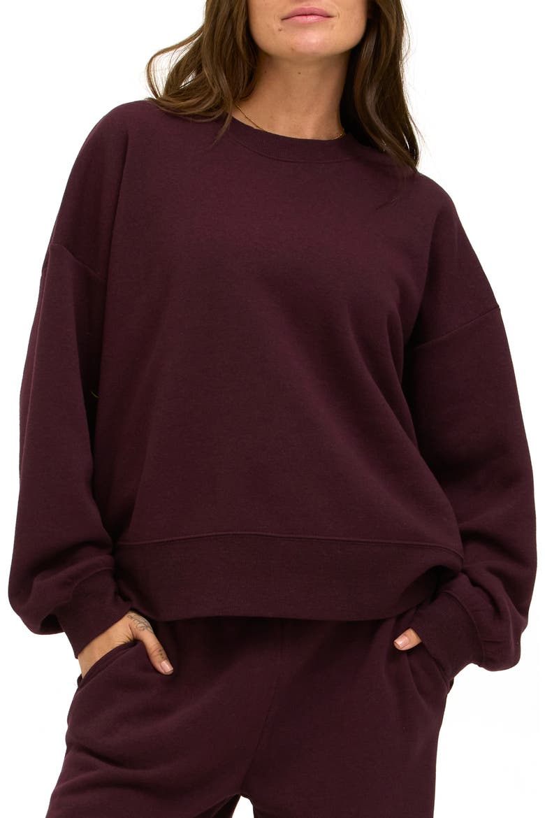 Blaise Triblend Fleece Sweatshirt, Main, color, ULTRA MAROON