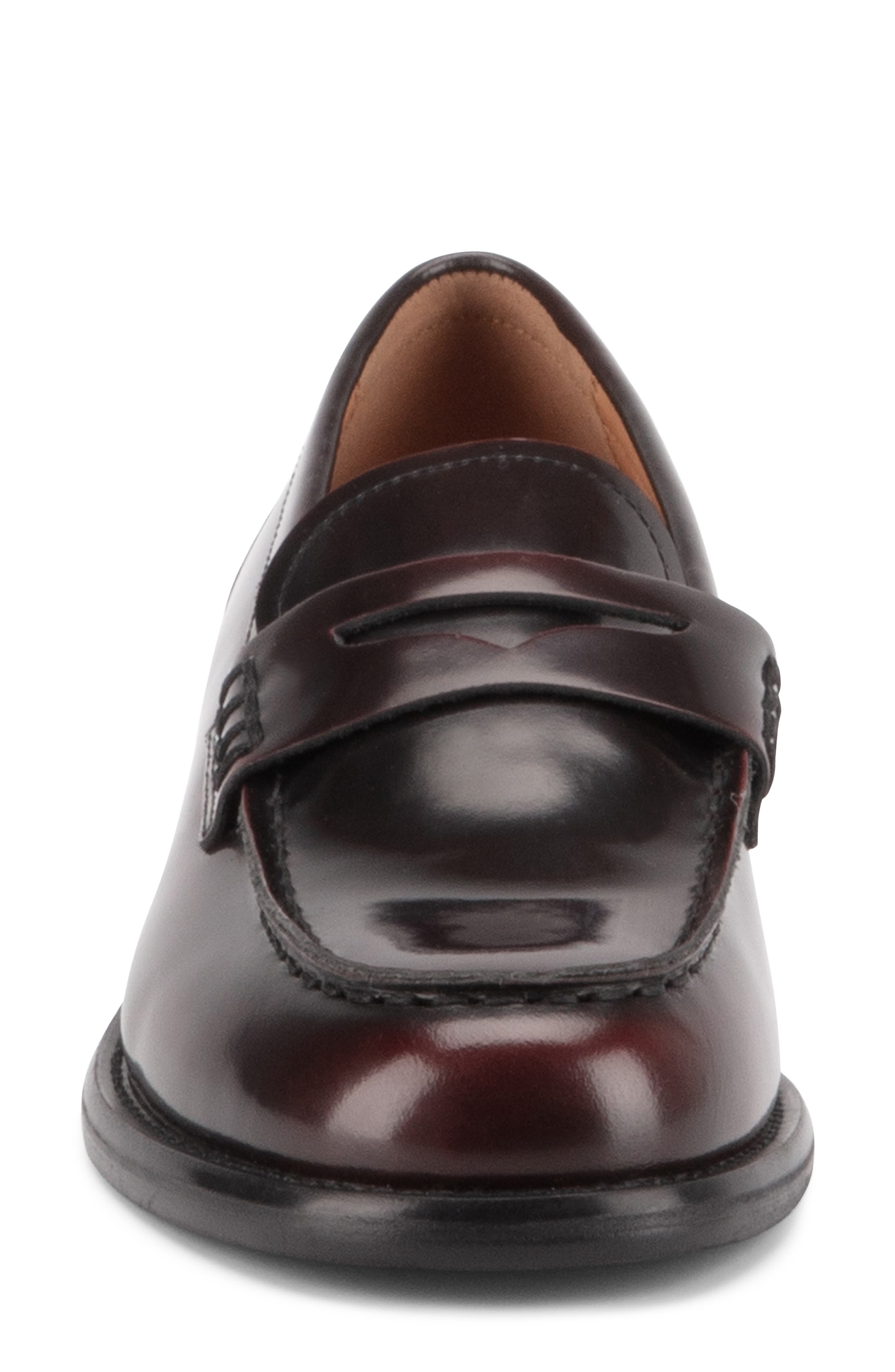 Linn Penny Loafer, Alternate, color, DARK BORDO