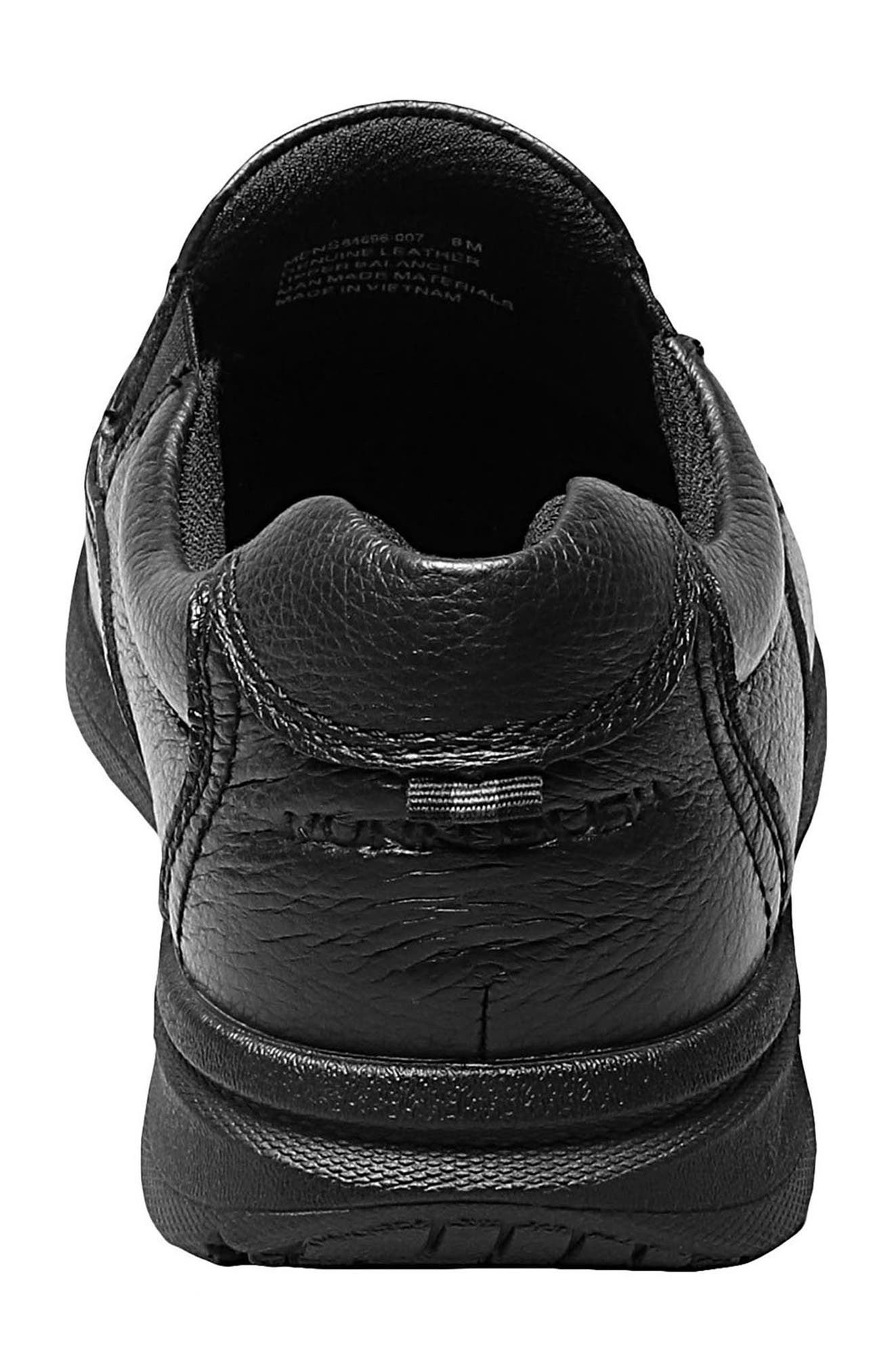 NUNN BUSH Cam Moc Toe Slip-On, Alternate, color, Black Tumble