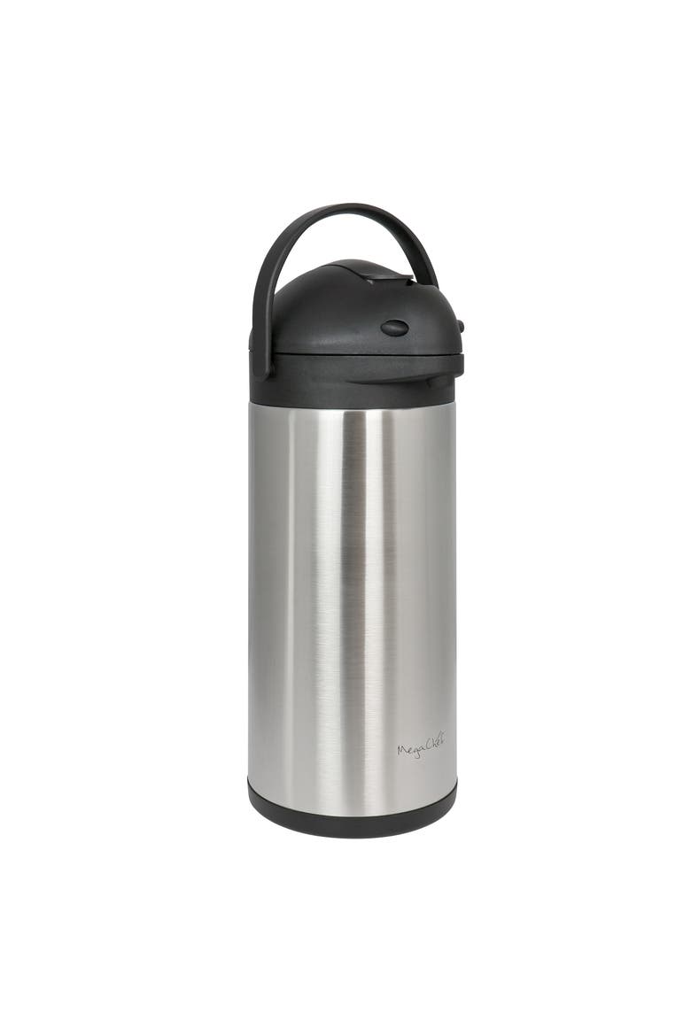 5.3 Quart Stainless Steel Vacuum Body Pump Cap Air Pot, Alternate, color, Grey