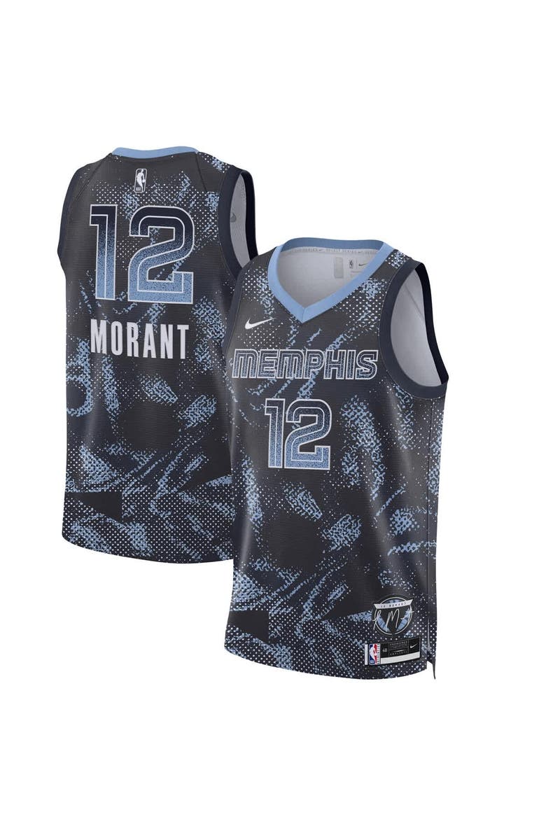 Unisex Nike Ja Morant Navy Memphis Grizzlies 2025 Select Series Swingman Player Jersey, Main, color, Navy