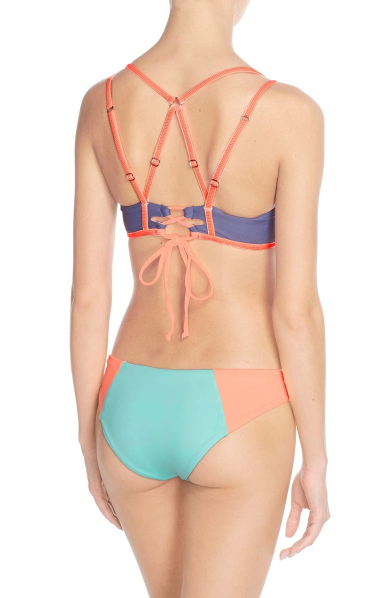 Maaji Colorblock Underwire Bikini Top, Alternate, color, 
