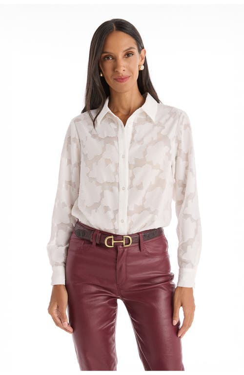 The Noli Shop Stelle Button Up In White
