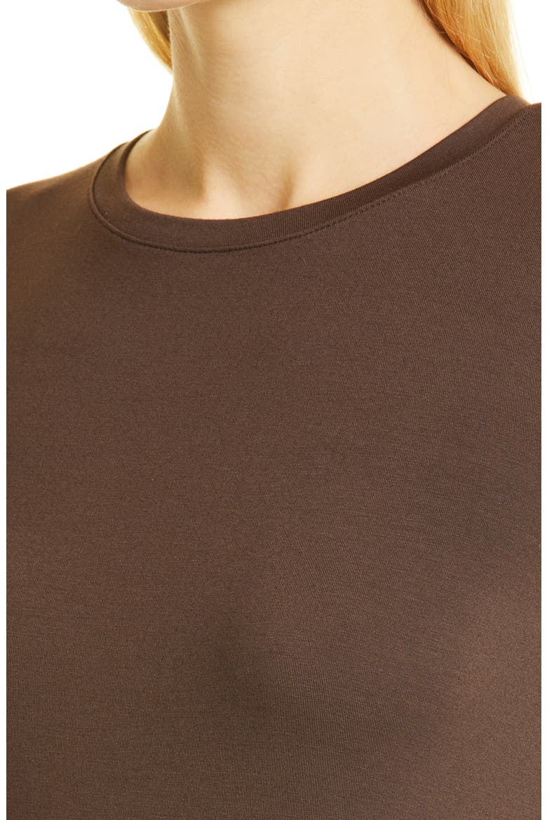 Tess Long Sleeve Stretch Jersey Top, Alternate, color, ESPRESSO