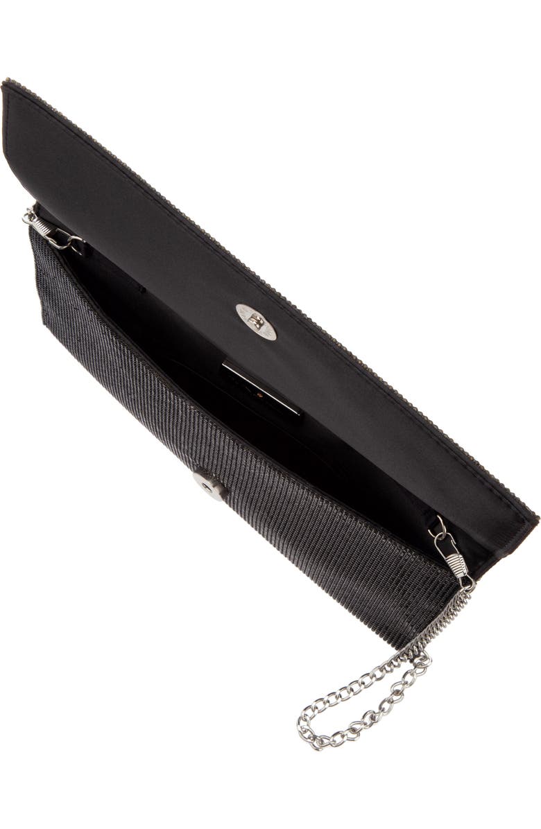 Nina Crystal Clutch, Alternate, color, Black