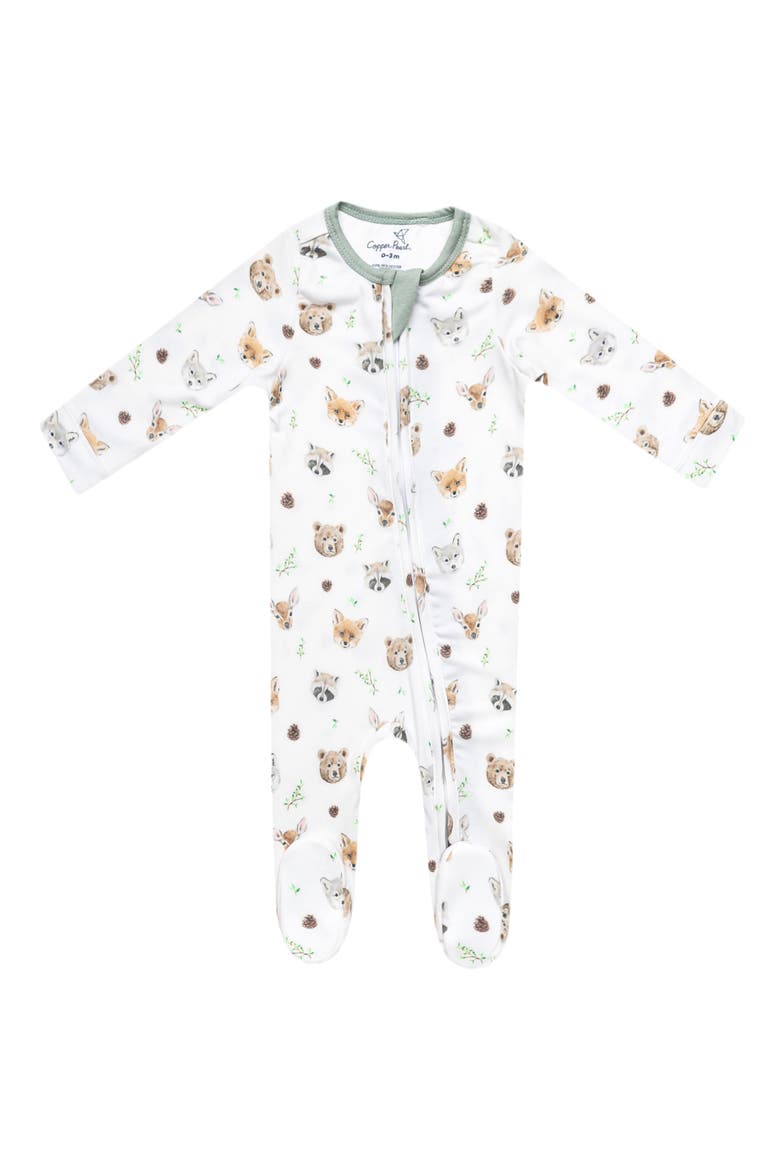 Wilder Zip-Up Footie Pajamas, Main, color, WILDER
