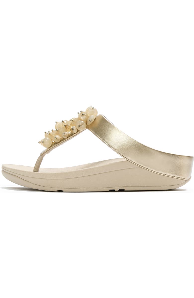 FitFlop Fino Bead-Cluster Toe-Post, Alternate, color,