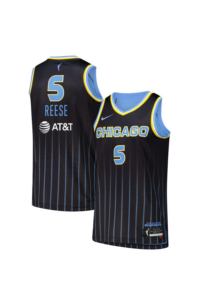 Nike Unisex Nike Angel Reese Black Chicago Sky 2024 WNBA Draft - Top Player Finished Explorer Jersey, Main, color, Black