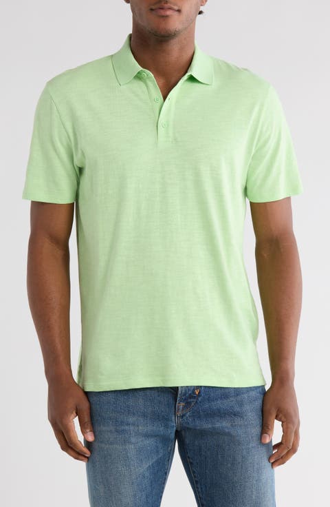 Short Sleeve Slub Polo